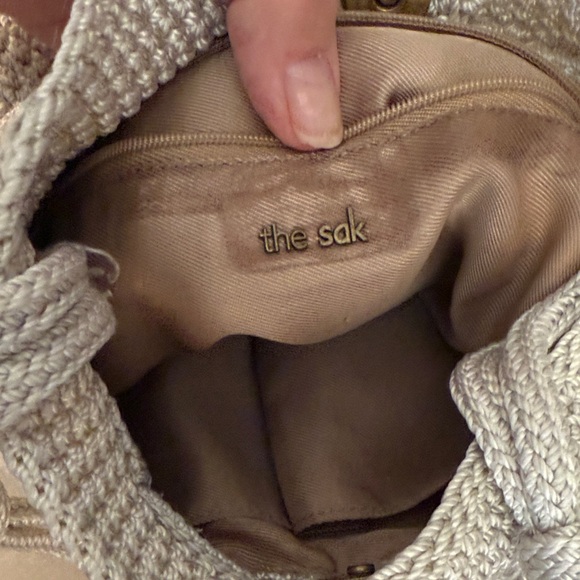 The Sak Sayulita Cream Crochet Crossbody Bag with Multicolor Beading - Picture 9 of 13